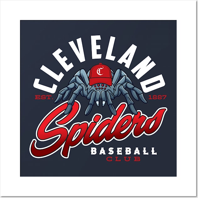 Cleveland Spiders Wall Art by MindsparkCreative